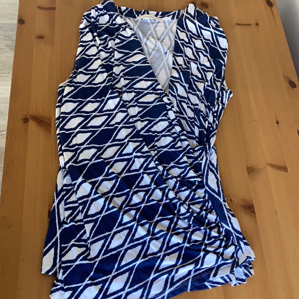 Stitch Fix - 41 Hawthorn Montgomery geometric sleeveless top L